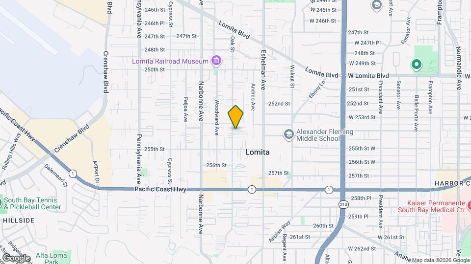 25350 Oak St Mapa y Detalles de la Ubicación