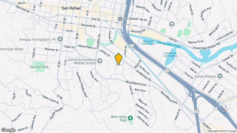 107 Jordan St Mapa y Detalles de la Ubicación