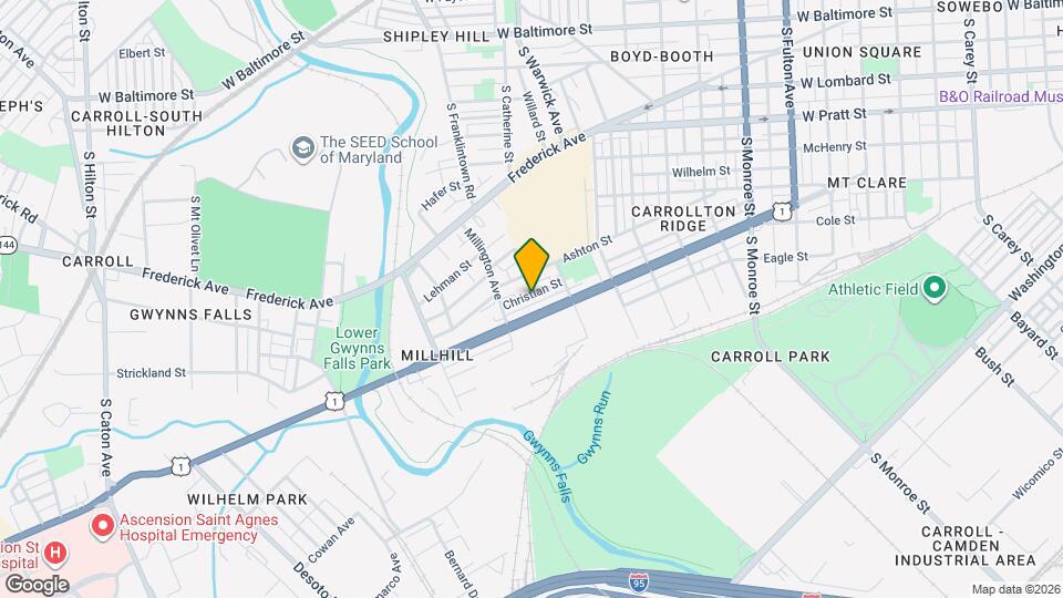 2509 Christian St Map and Location Details