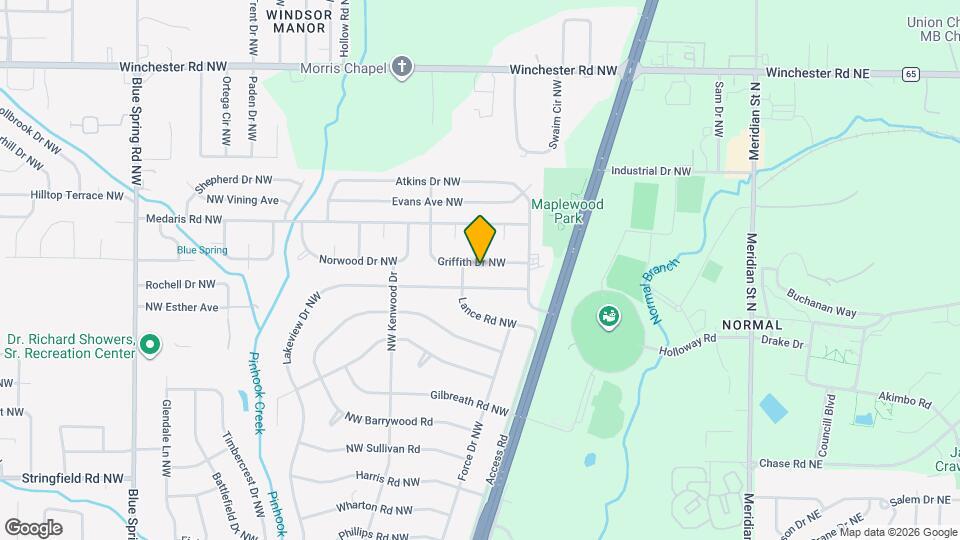 2117 Griffith Dr NW Map and Location Details