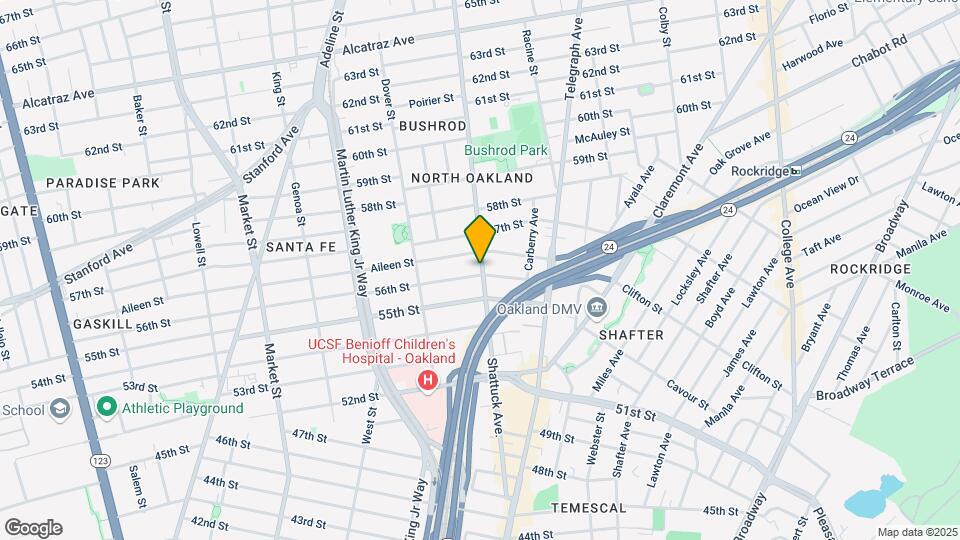 5601 Shattuck Ave Mapa y Detalles de la Ubicación