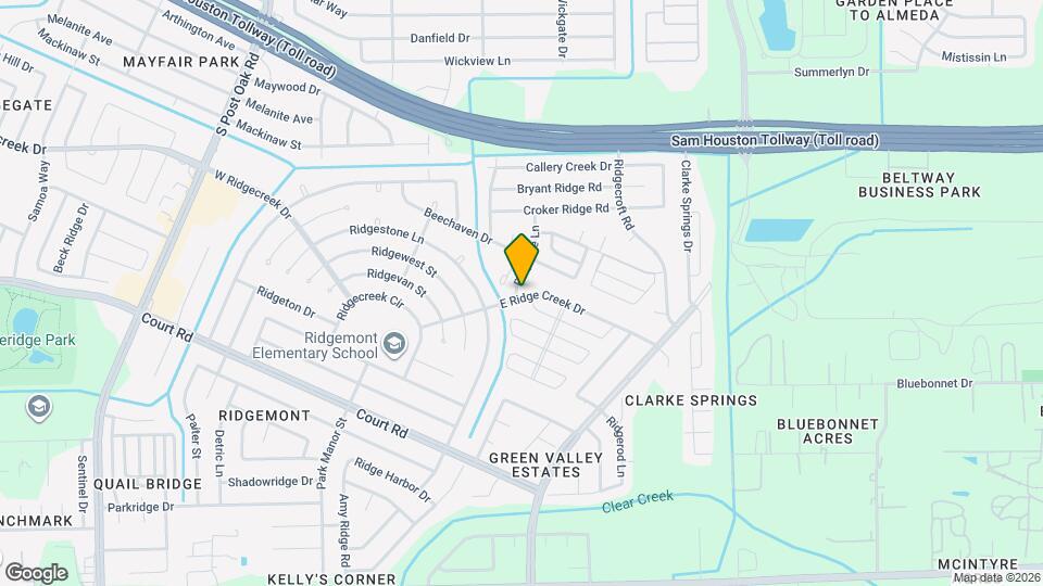 15865 Ridgeroe Ln Map and Location Details