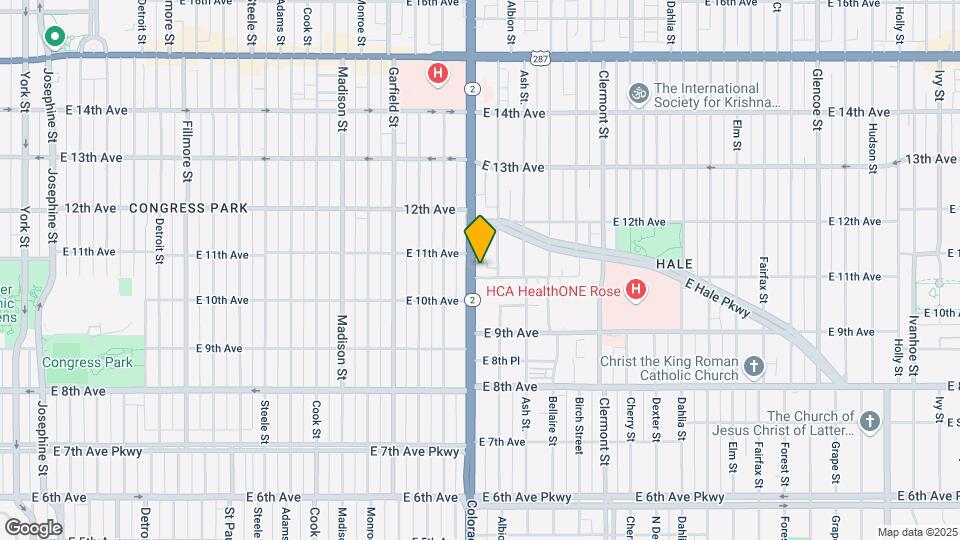 1100 Colorado Blvd Map and Location Details
