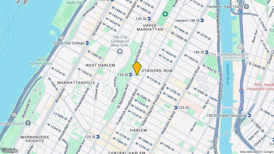 315 W 136th St Mapa y Detalles de la Ubicación