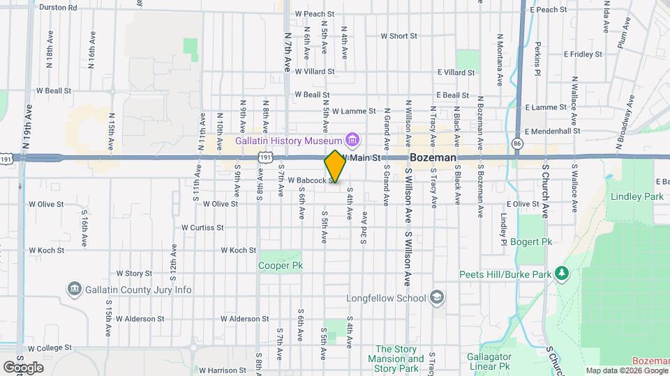 422 W Babcock St Map and Location Details