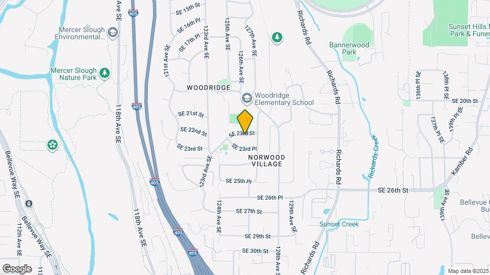 12327 SE 23rd St Map and Location Details