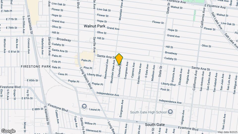 8141-8145 Chestnut Ave Mapa y Detalles de la Ubicación