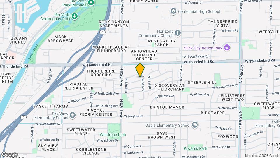 8216 W Rue De Lamour Mapa y Detalles de la Ubicación