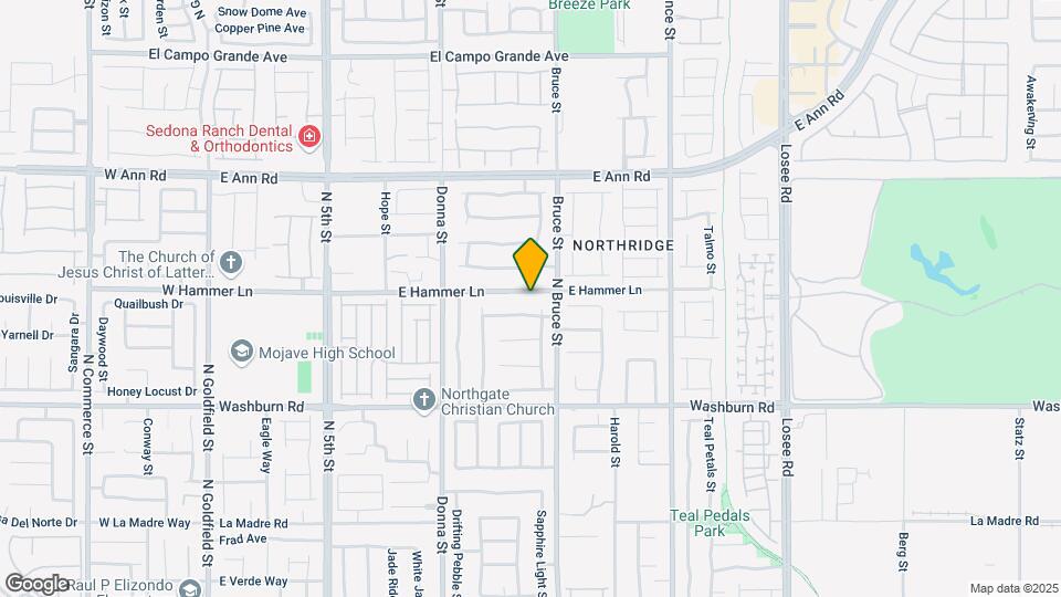 1205 E Hammer Ln Map and Location Details
