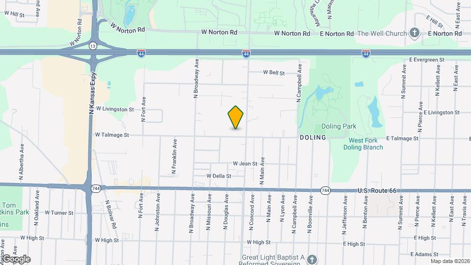 725 W Talmage St Map and Location Details