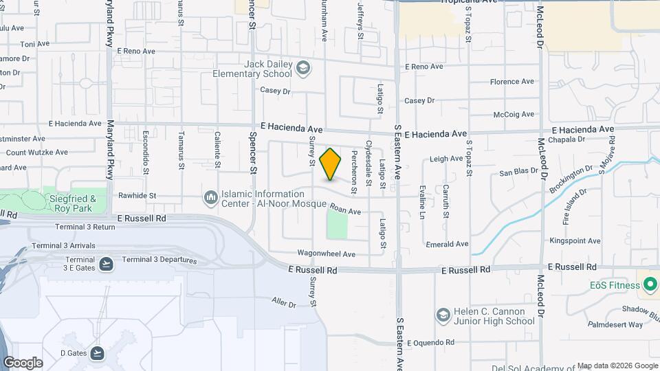 2126 Rawhide St Map and Location Details