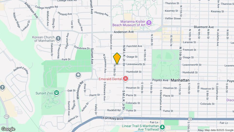 1725 Leavenworth St Map and Location Details