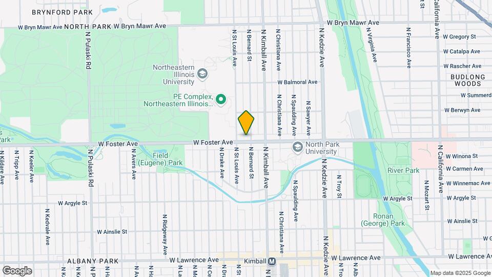 3438 W Foster Ave, Unit 3438-1S Map and Location Details