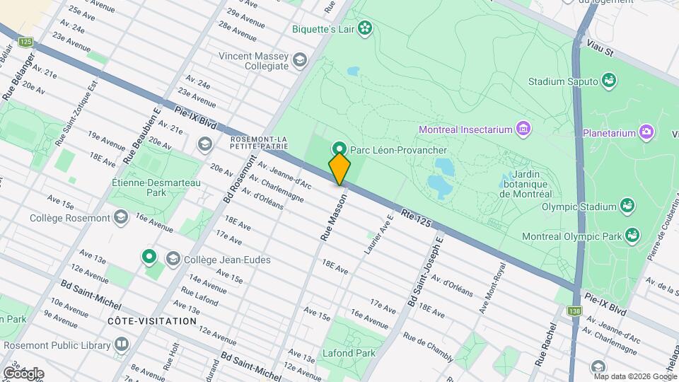 4033 Masson Rue Map and Location Details