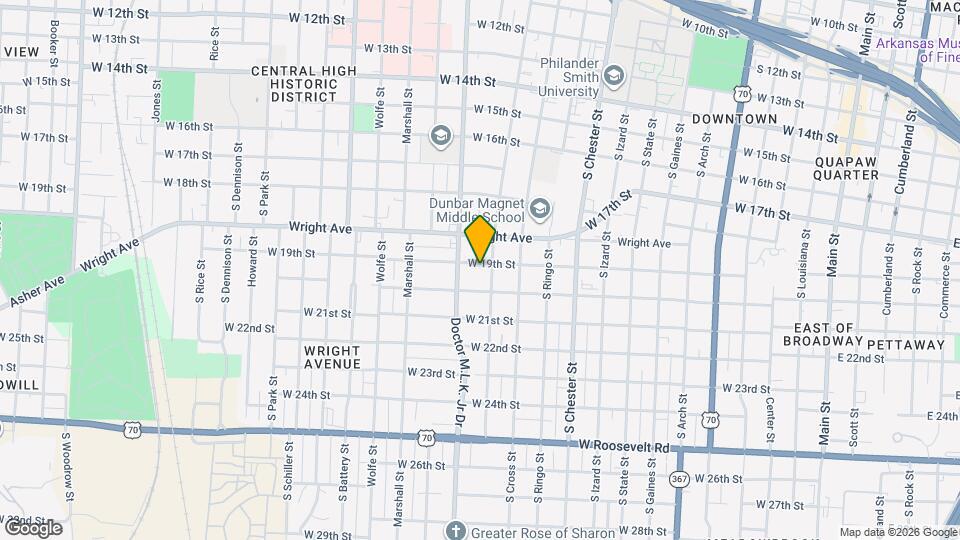 1309 W 19th St Mapa y Detalles de la Ubicación