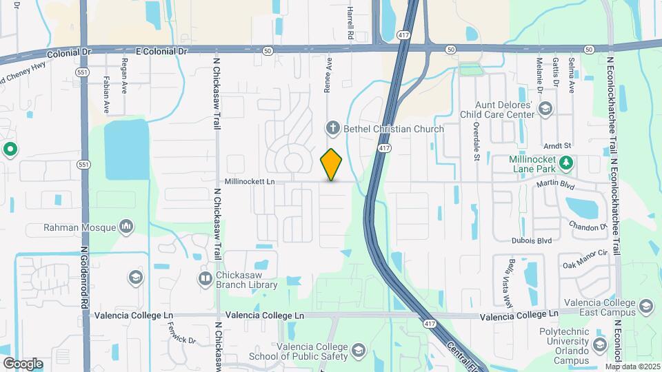 8584 Millinockett Ln Map and Location Details