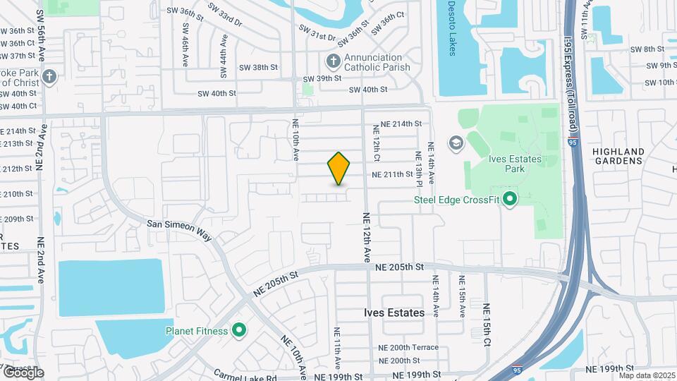 1151 NE 210th Terrace Map and Location Details