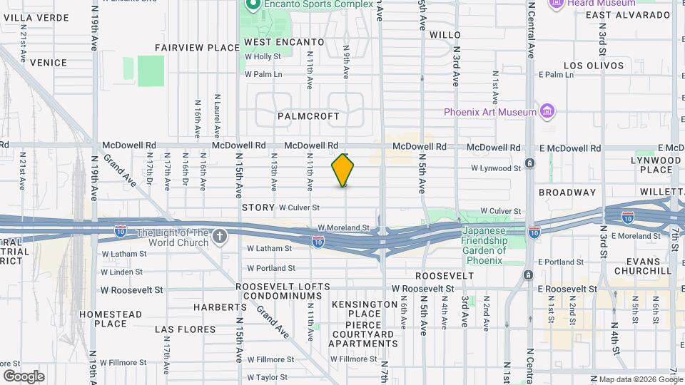 901 W Willetta St Map and Location Details