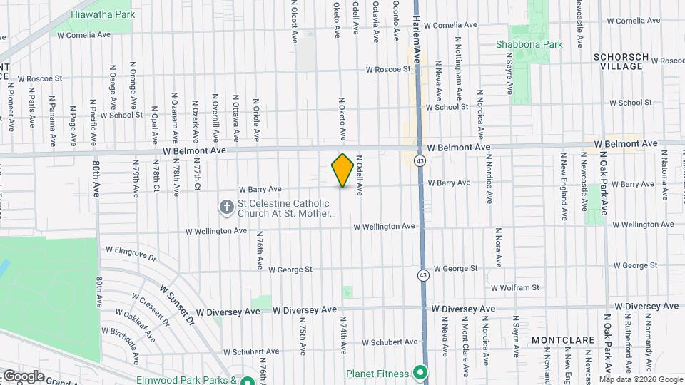 7359 W Barry Ave, Unit 1 Map and Location Details
