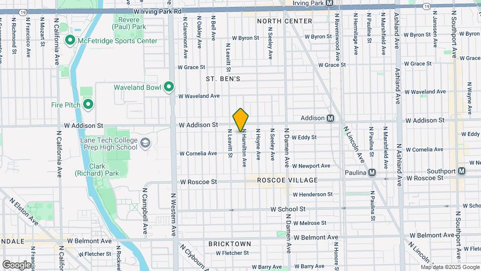 3538 N Hamilton Ave, Unit 1 Map and Location Details