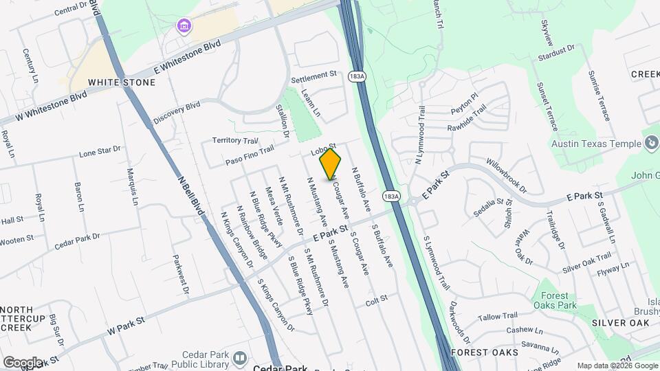 207 N Cougar Ave Map and Location Details