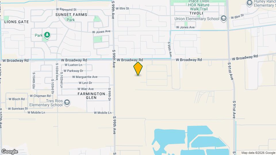 9722 W Tamarisk Ave Mapa y Detalles de la Ubicación