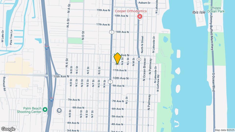 1118 N J St Map and Location Details