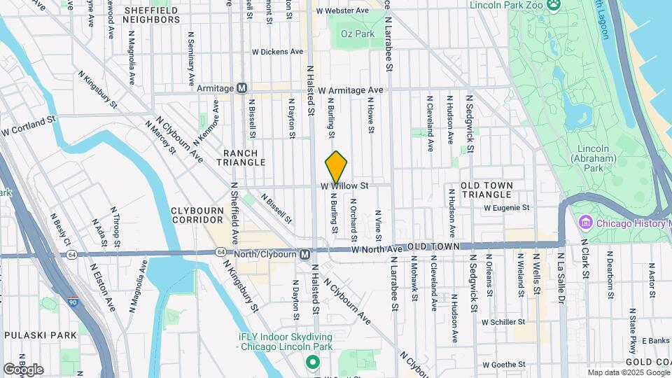 1727 N Burling St Mapa y Detalles de la Ubicación