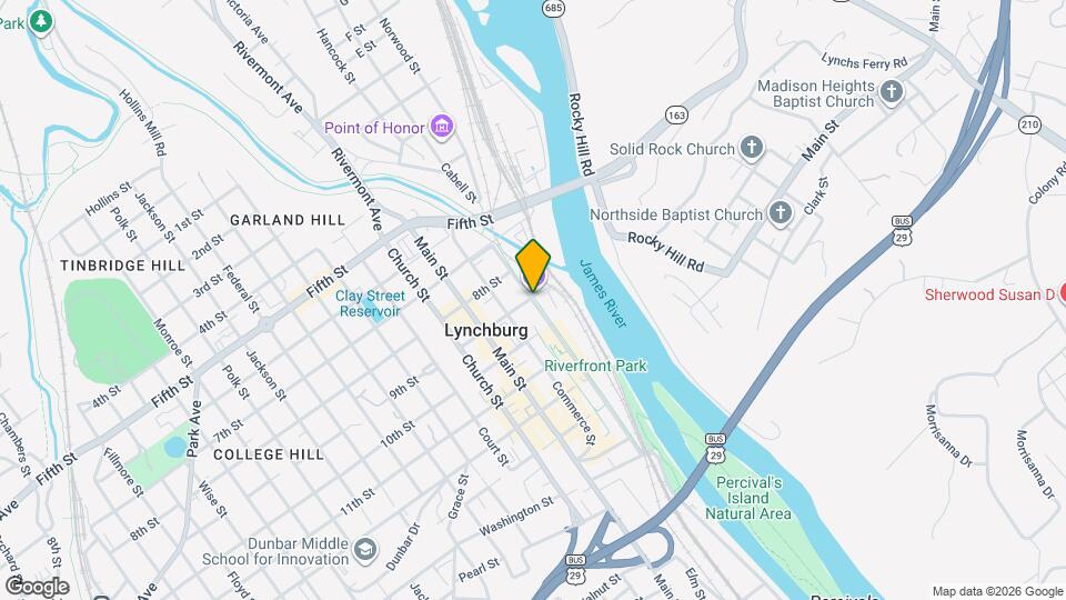 Riverviews Artspace Rentals Map and Location Details