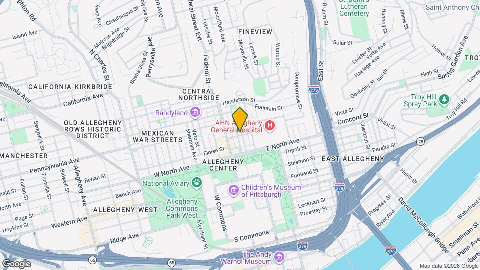 1300 Boyle St Map and Location Details