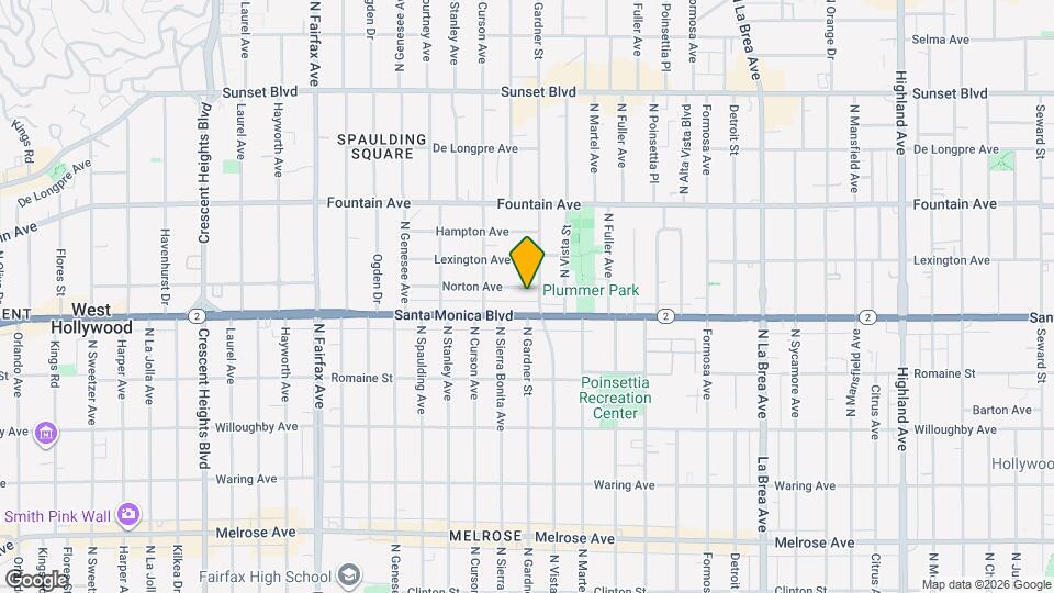 7512 Norton Ave Map and Location Details