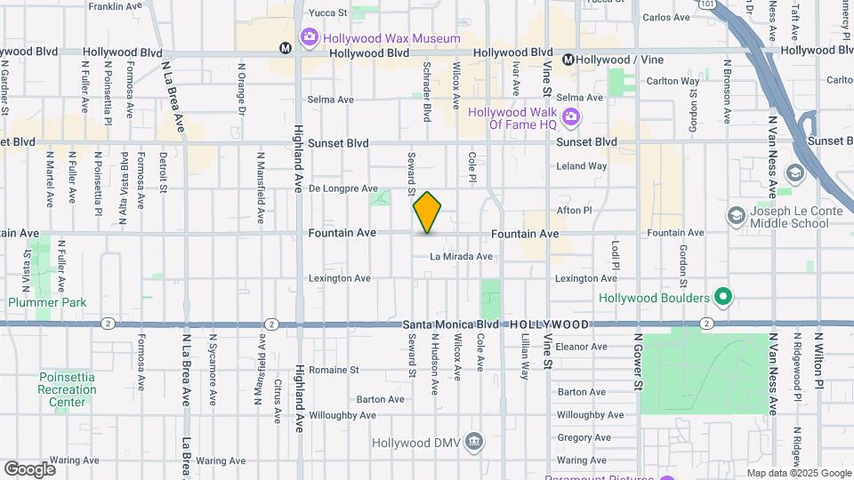 6560 Fountain Ave Map and Location Details