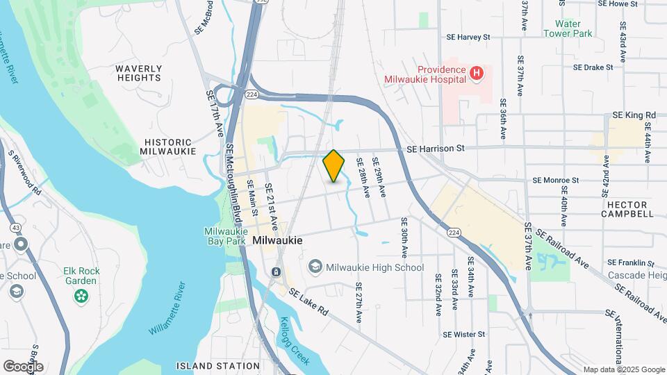 2507 SE Monroe St Map and Location Details