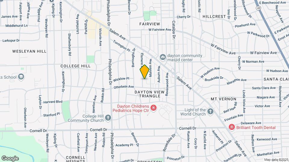 1820 Elsmere Ave Map and Location Details