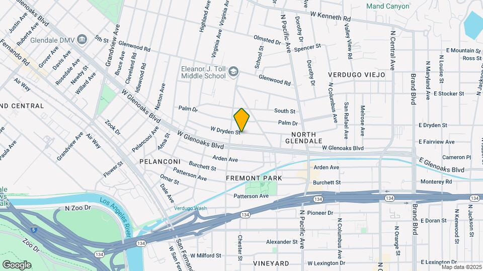 642 W Dryden St Mapa y Detalles de la Ubicación