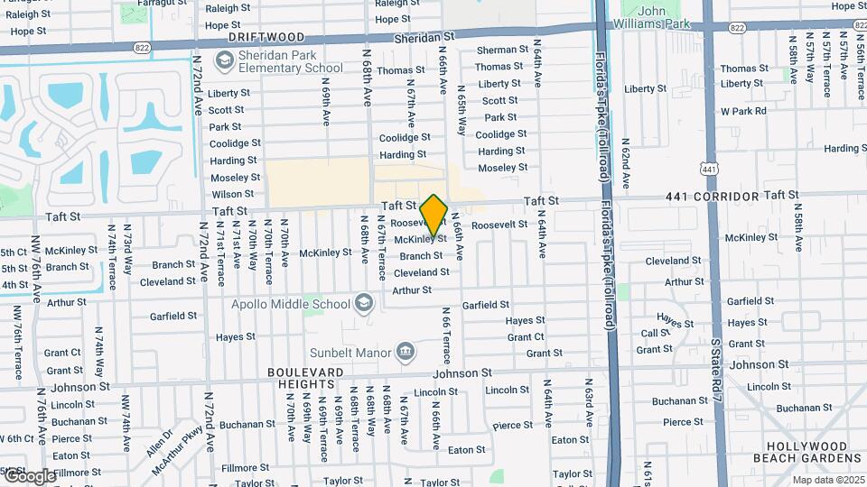 6650 McKinley St Map and Location Details