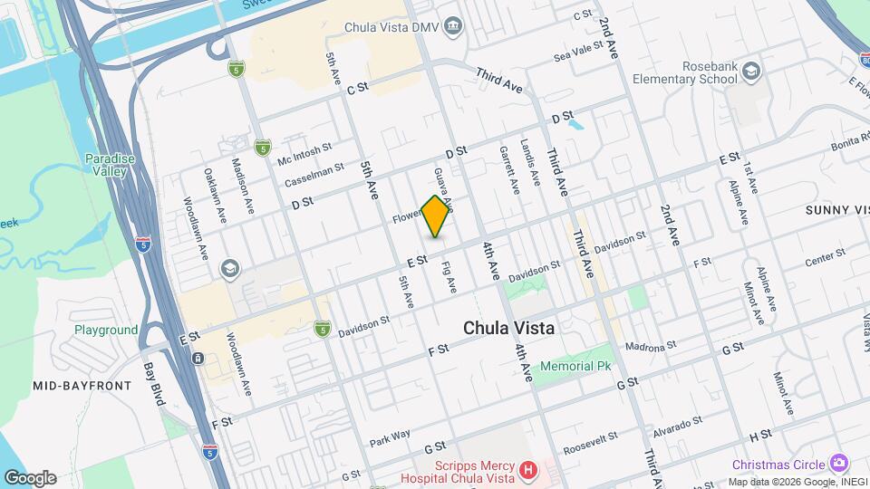 455 E St Mapa y Detalles de la Ubicación