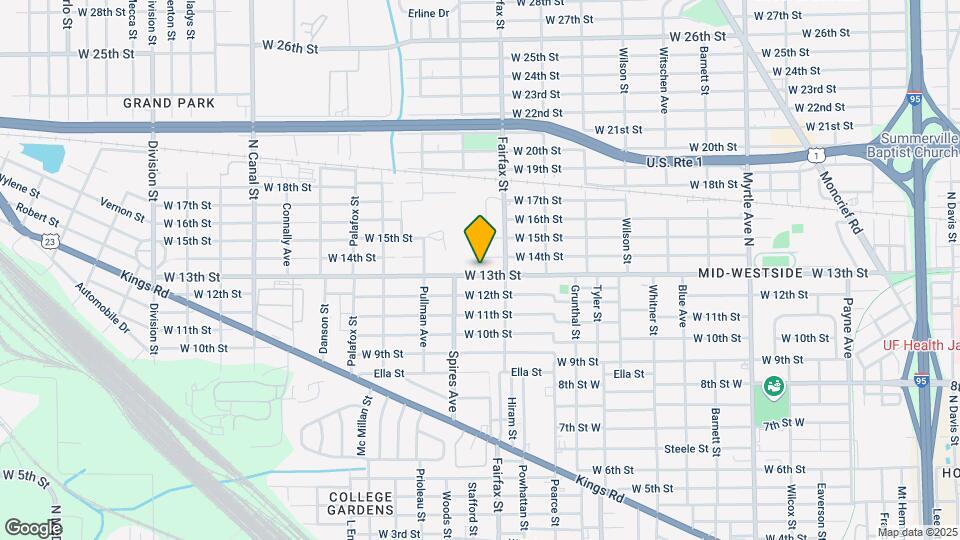 1845 W 13th St Map and Location Details