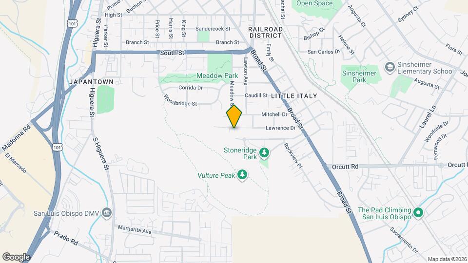 411 Lawrence Dr, Unit 411 Lawrence #B Mapa y Detalles de la Ubicación