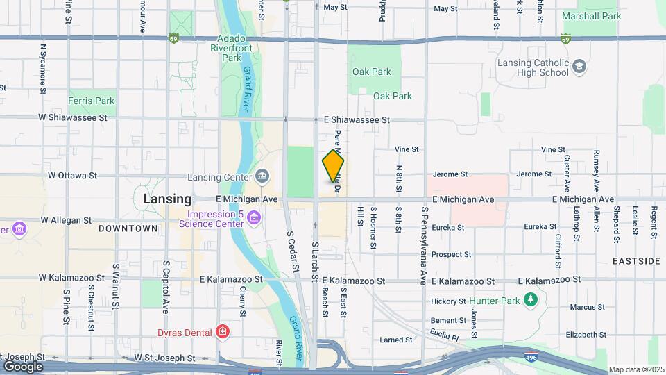 JI Case Lofts Map and Location Details