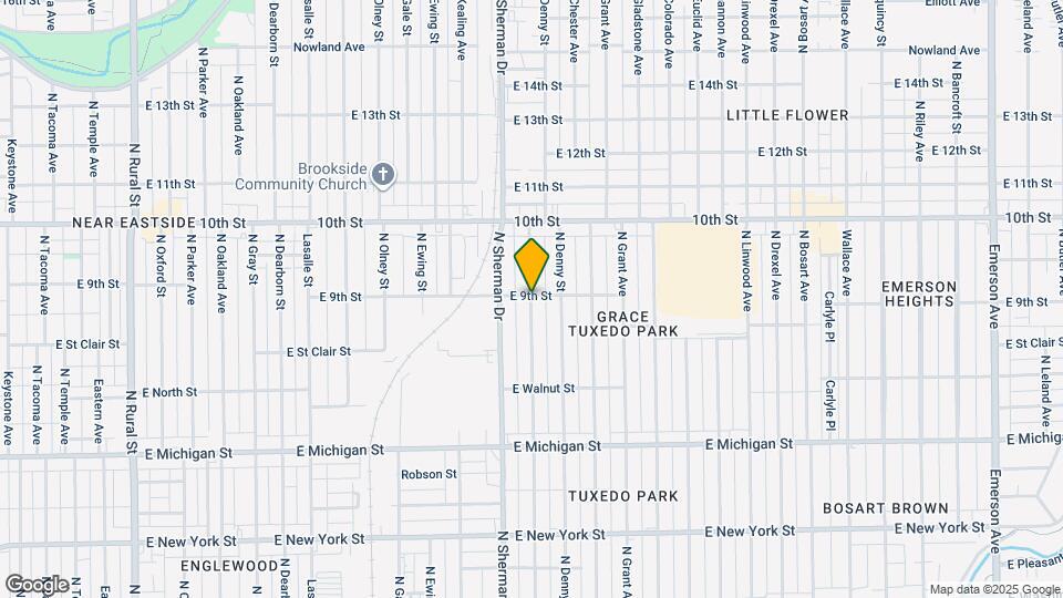856 N Bradley Ave Map and Location Details