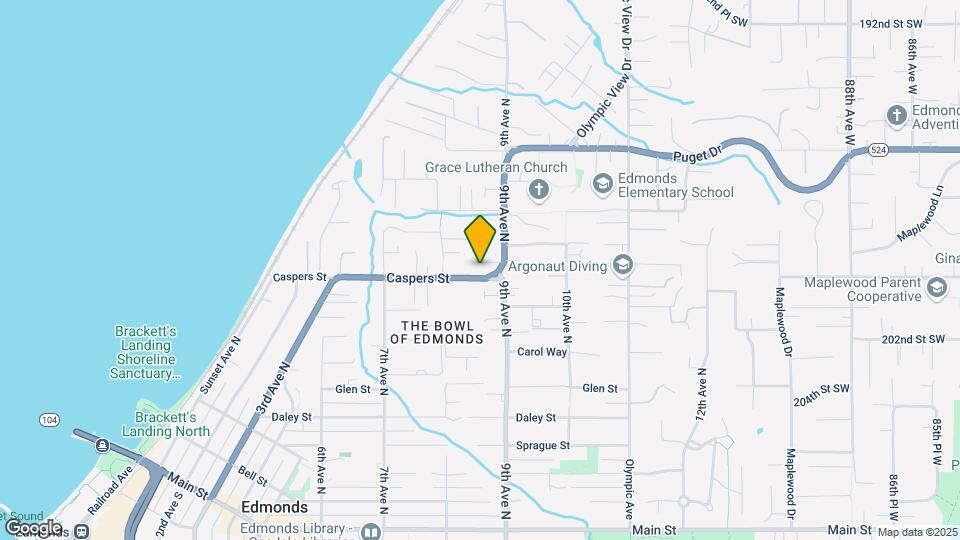 831 Caspers St Map and Location Details