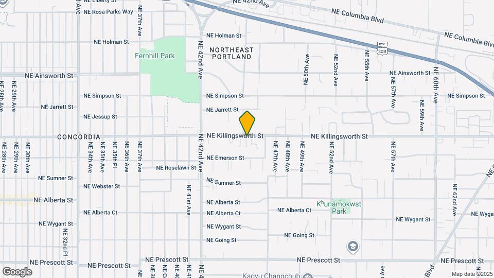 4508 NE Killingsworth St Map and Location Details