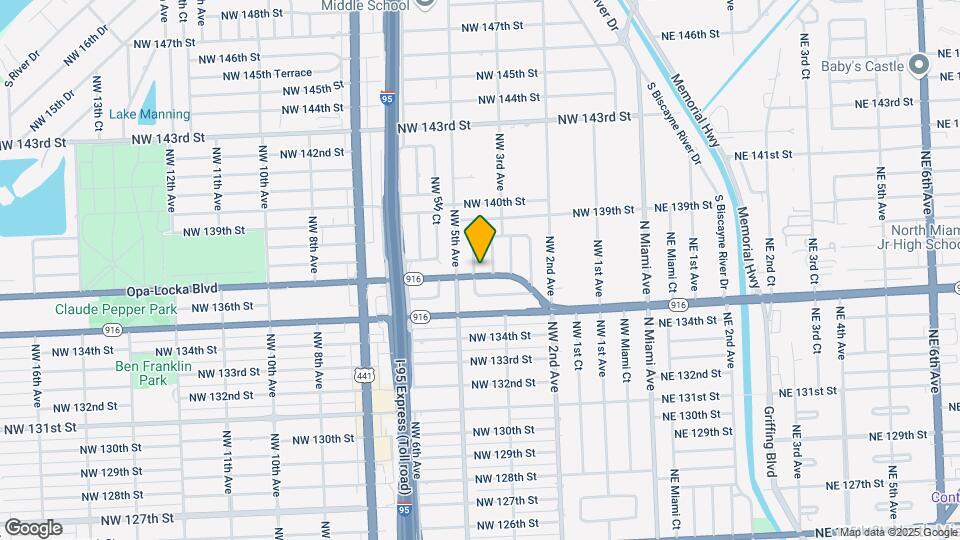 445 Opa-Locka Blvd Mapa y Detalles de la Ubicación