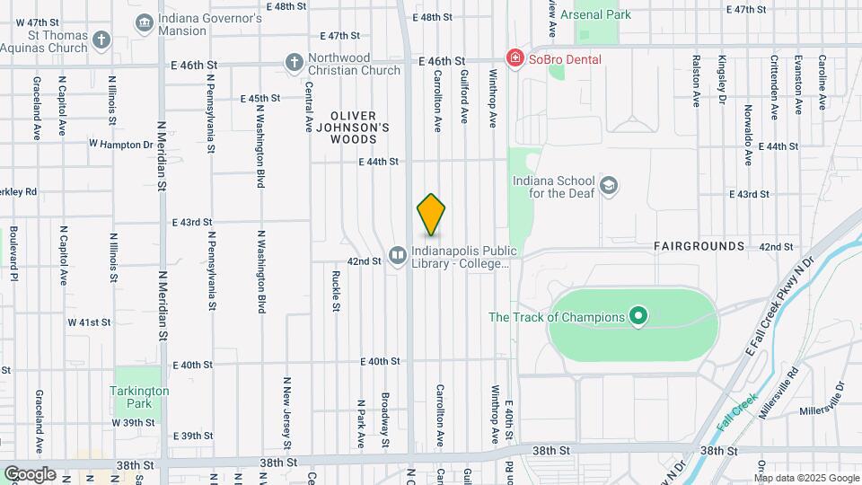 4224 Carrollton Ave Map and Location Details