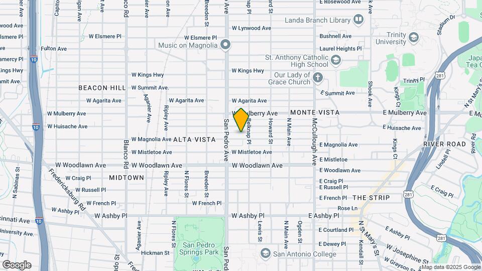 315 W Magnolia Ave Mapa y Detalles de la Ubicación