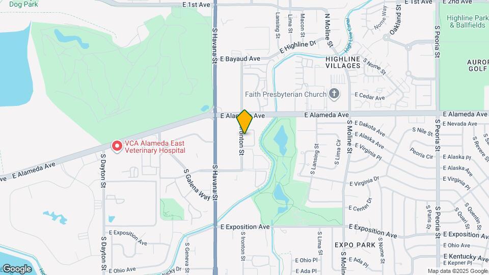 364 S Ironton St Map and Location Details