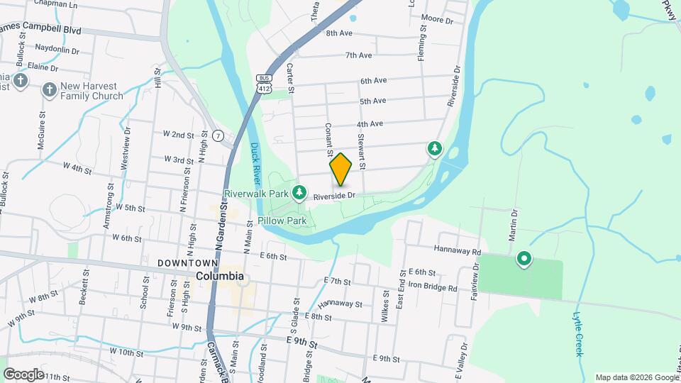 203 Riverside Dr Map and Location Details