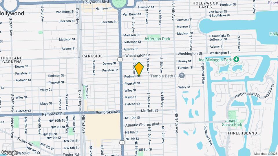 1634 Rodman St Map and Location Details