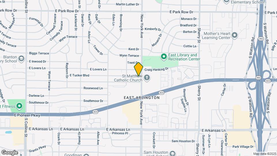 1816 E Tucker Blvd Map and Location Details